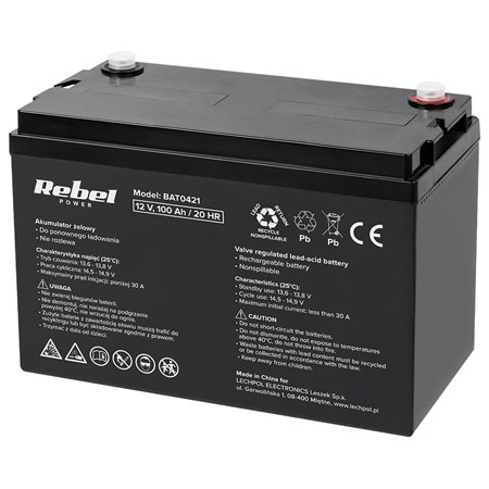 acumulator gel 12v 100ah rebel